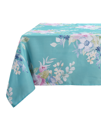 J Queen New York Esme Umbrella Tablecloth, 60" X 85" In Turquoise