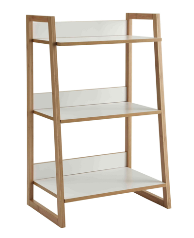 Convenience Concepts 21.25" Medium Density Fiberboard (mdf) Oslo Sundance 3 Tier Bookshelf In White,natural