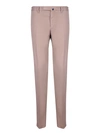 Incotex Slim-fit Cotton Trousers In Pink