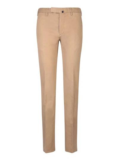 Incotex Slim-fit Cotton Trousers In Pink