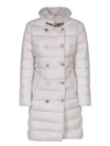 Moorer Long Padded Jacket In White