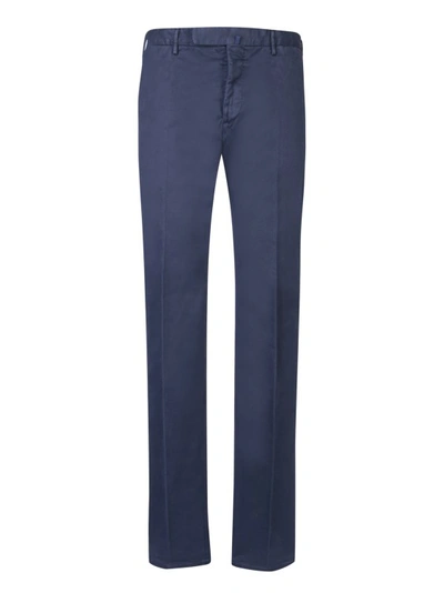 Incotex Cotton-blend Trousers In Blue