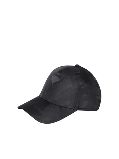 Ferrari Jacquard Baseball Hat In Black
