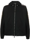 Dsquared2 Lightweight Jacket With Contrasting Panels In Black