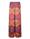 Rianna + Nina Viscose Trousers In Multicolor