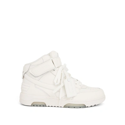 Off-white Out Of Office Mid Top Leather Sneaker In Colour White
