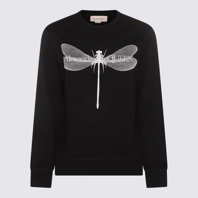 ALEXANDER MCQUEEN ALEXANDER MCQUEEN BLACK COTTON SWEATSHIRT