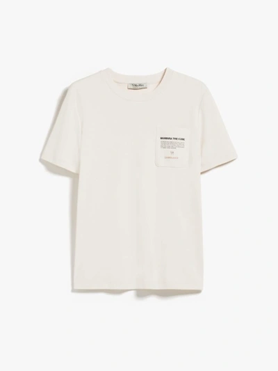 's Max Mara Jersey T-shirt With Pocket In White