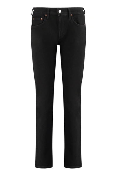 Agolde Devon 5-pocket Jeans In Black