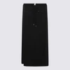 Courrèges Logo-patch Track Midi Skirt In Black