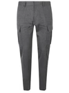Dsquared2 Flannel Cigarette Trousers In Grey