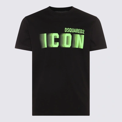 Dsquared2 Black Cotton T-shirt In Col. 971x