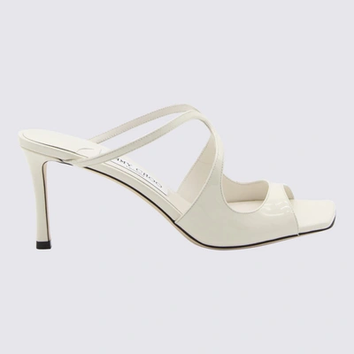 Jimmy Choo Anise 75mm Patent-leather Mules In White