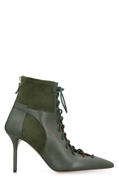 Malone Souliers Montana Suede Ankle Boots In Green