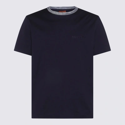 Missoni Dyed Cotton Jersey T-shirt In Black
