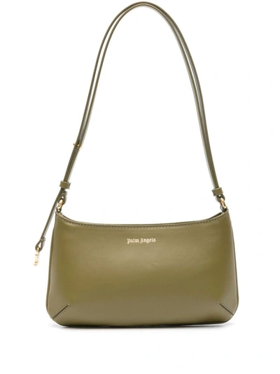 Palm Angels Bag With Logo In Green