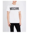 Moschino Cotton T-shirt With Logo Print In White