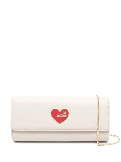 Love Moschino Bag With Heart Logo In White