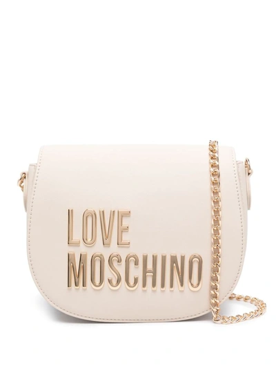 Love Moschino Bag With Logo In Ivory