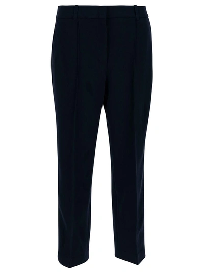 Michael Michael Kors Slim Crop Trouser In Blu