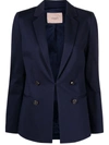 Twinset Faux Double-breasted Blazer In Blue