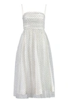Zimmermann Polka-dot Tulle Dress In Panna