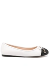 TWINSET TWINSET BALLET FLATS WITH BOW