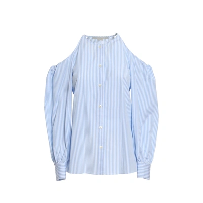 Stella Mccartney Striped Blouse In Blue