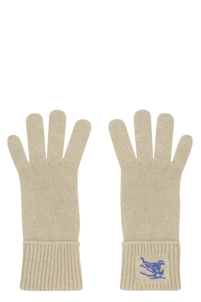 Burberry Cashmere Gloves In Green