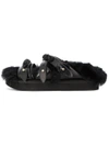 SIMONE ROCHA faux fur lined beaded sandals,SNB6BF12237494