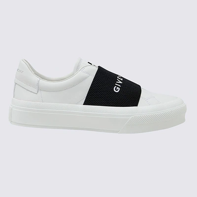 GIVENCHY GIVENCHY WHITE LEATHER CITY COURT SLIP ON SNEAKERS