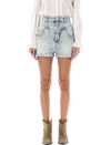 Isabel Marant Étoile Jovany High-rise Jean Shorts In Blue