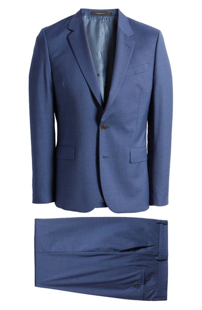 Paul Smith Classic Fit Wool Suit In Green-blue