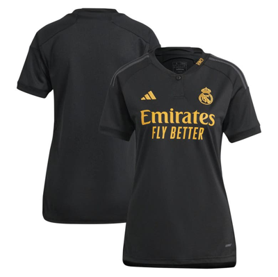 Adidas Originals Adidas  Black Real Madrid 2023/24 Third Replica Jersey