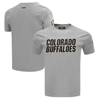 Pro Standard Gray Colorado Buffaloes Classic Wordmark T-shirt