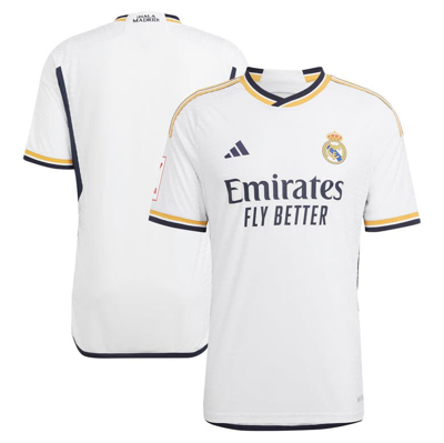 Adidas Originals Adidas White Real Madrid 2023/24 Home Authentic Jersey