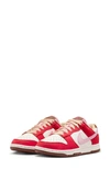 Nike Dunk Low Premium Basketball Sneaker In Sport Red/sheen/sail