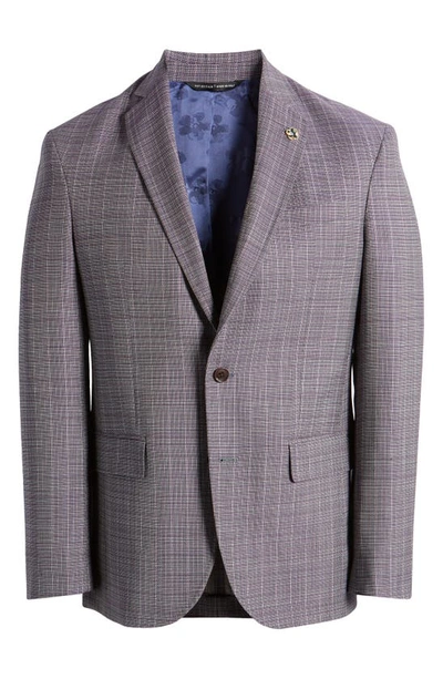 Ted Baker Karl Slim Fit Wool Sport Coat In Purple