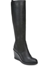 ZODIAC IGGY WOMENS FAUX LEATHER PULL ON WEDGE BOOTS