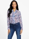 Guess Factory Eco Paula Floral Top In Multi