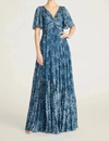 THEIA MABELLA PLEATED A LINE GOWN IN CLIMBING BLOSSOMS