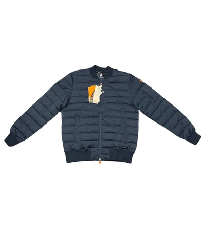 Save The Duck Men's Puffer Shirt Jacket In Navy Blue
