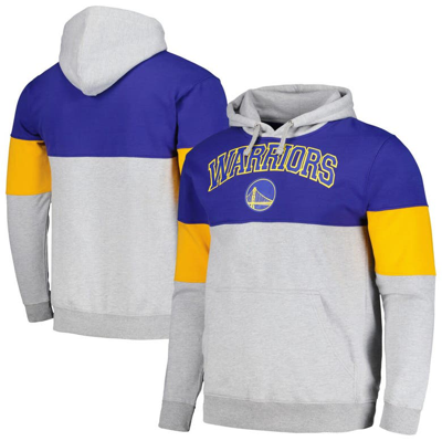 Fanatics Branded Royal Golden State Warriors Contrast Pieced Pullover Hoodie
