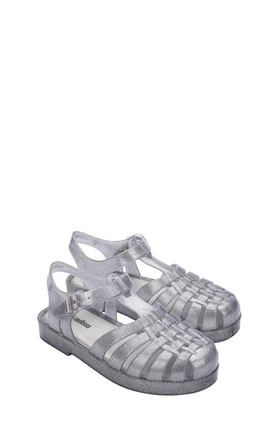 Melissa Kids' Mini Posession Jelly Fisherman Sandal In Clear Glit