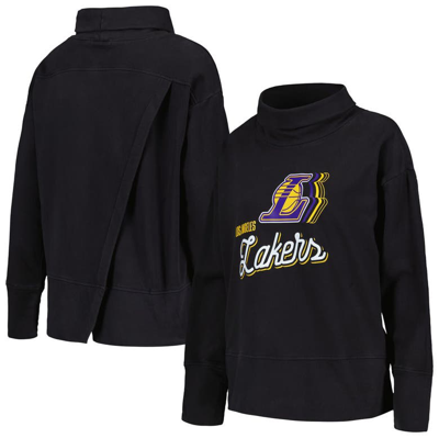 Levelwear Black Los Angeles Lakers Sunset Pullover Sweatshirt