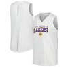 Levelwear White Los Angeles Lakers Paisley Peekaboo Tank Top In White