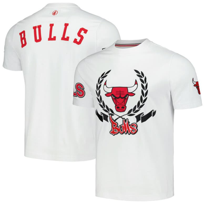Fisll Unisex  White Chicago Bulls Heritage Crest T-shirt