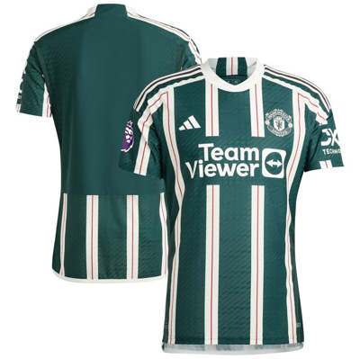 Adidas Originals Adidas  Green Manchester United 2023/24 Away Authentic Jersey In Multi
