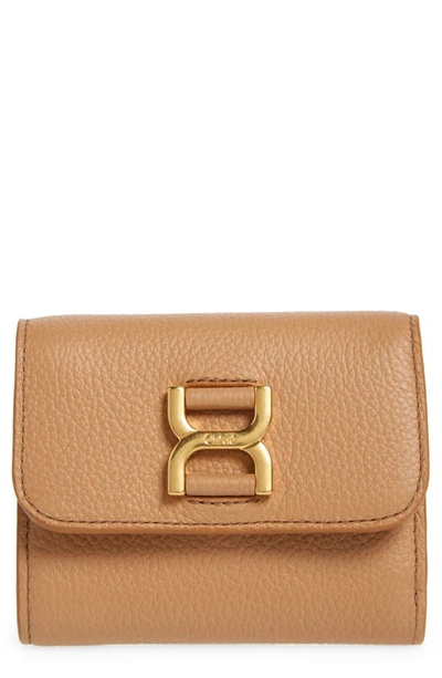 Chloé Marcie Wallet In Light Tan