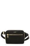 Tumi Sedona Crossbody Sling Bag In Black/gold